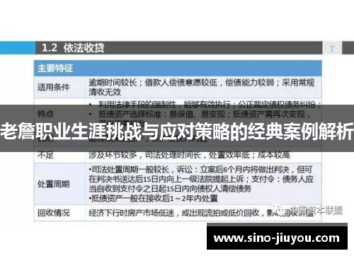 老詹职业生涯挑战与应对策略的经典案例解析 老詹职业生涯挑战与应对策略的经典案例解析